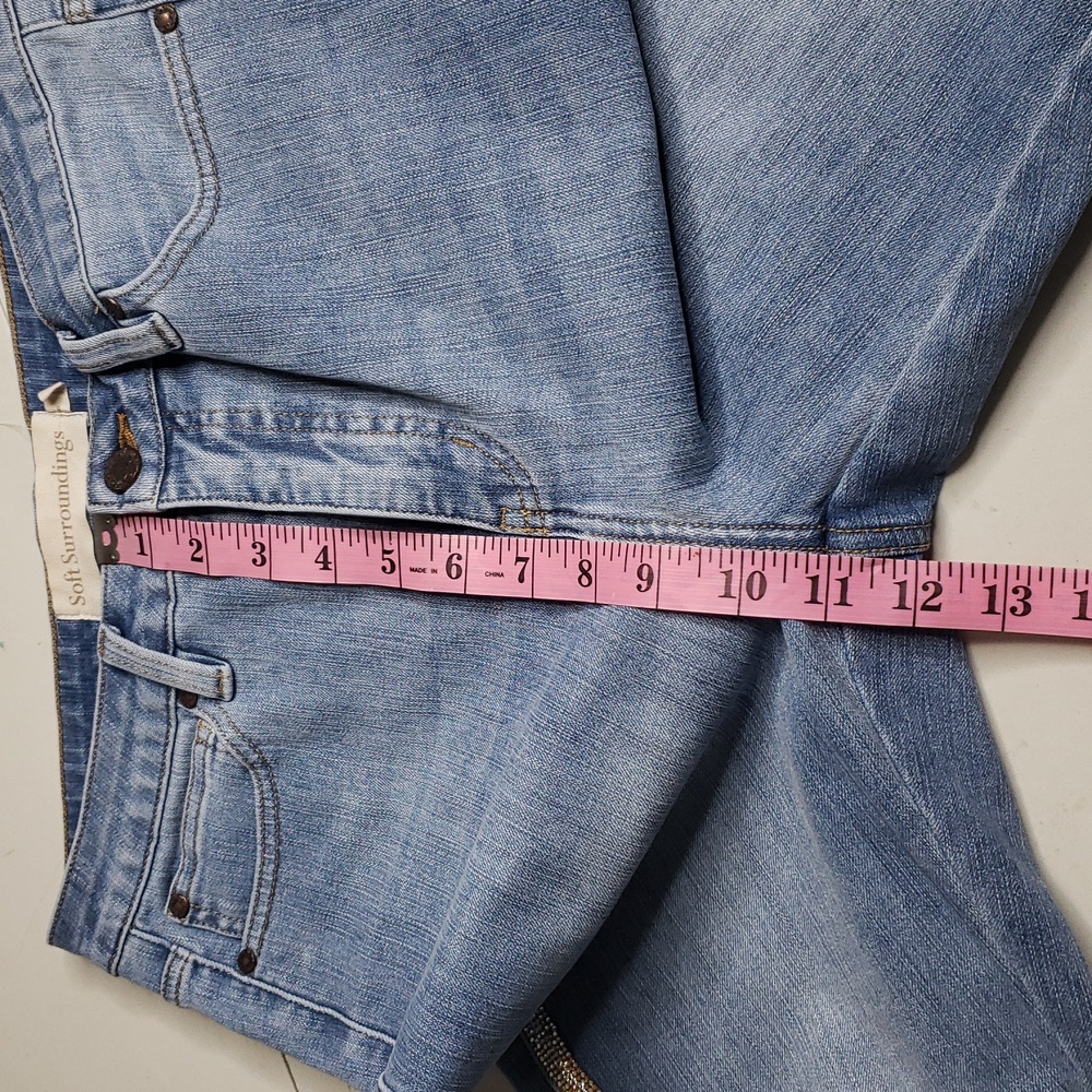 Soft Surroundings The Ultimate Skinny Embellished Cropped Pants Size 8 Casual - Picture 12 of 16